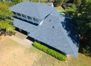 Aerial View of Residential Roof